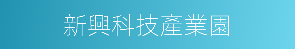 新興科技產業園的同義詞