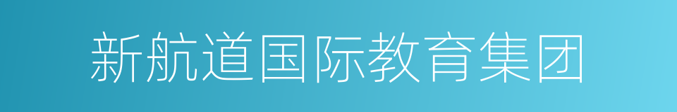 新航道国际教育集团的同义词