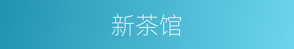 新茶馆的同义词