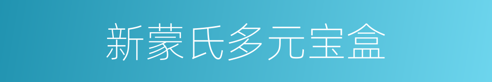 新蒙氏多元宝盒的同义词