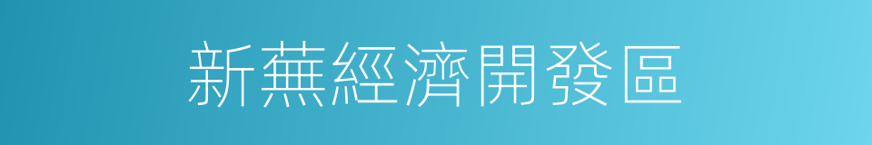 新蕪經濟開發區的同義詞