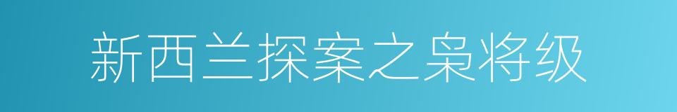 新西兰探案之枭将级的同义词