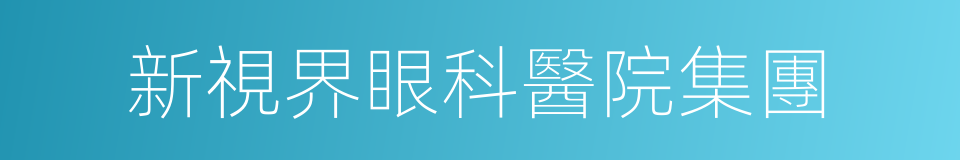 新視界眼科醫院集團的同義詞