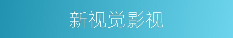 新视觉影视的同义词