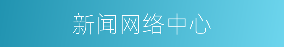 新闻网络中心的同义词