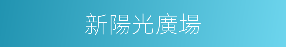 新陽光廣場的同義詞