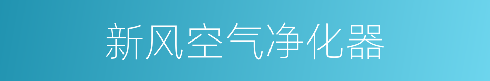 新风空气净化器的同义词