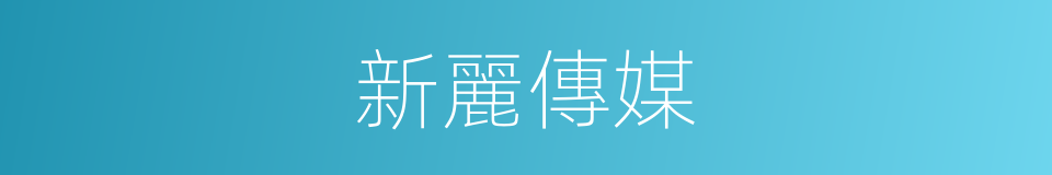新麗傳媒的同義詞