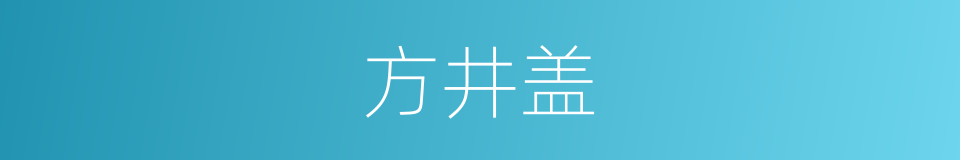 方井盖的同义词