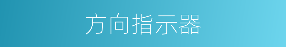 方向指示器的同义词