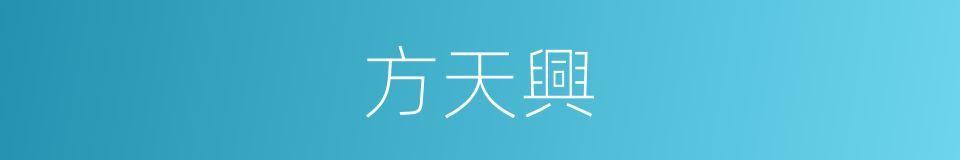 方天興的同義詞