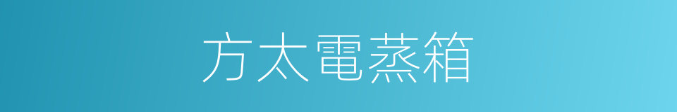方太電蒸箱的同義詞