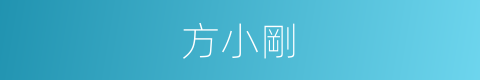 方小剛的同義詞