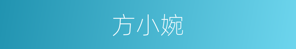 方小婉的同义词