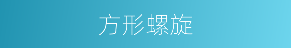 方形螺旋的同义词