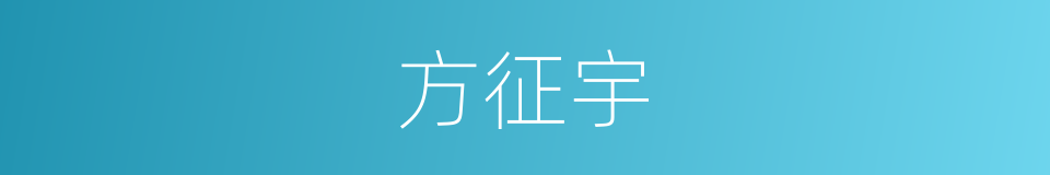 方征宇的同义词