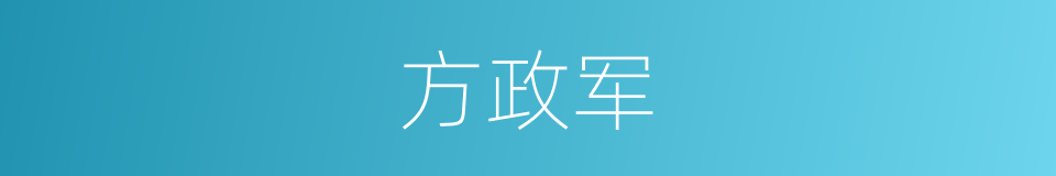方政军的同义词