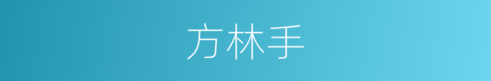 方林手的同义词