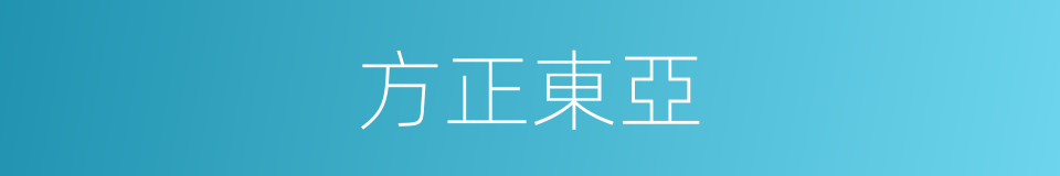 方正東亞的同義詞
