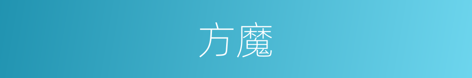 方魔的同义词