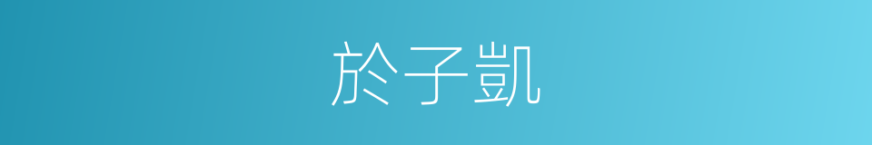 於子凱的同義詞