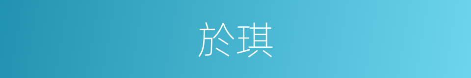 於琪的同義詞