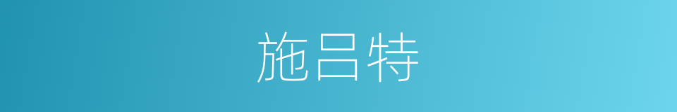 施吕特的同义词