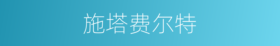 施塔费尔特的同义词