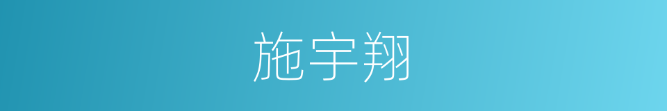 施宇翔的同义词