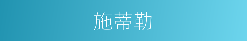 施蒂勒的同义词