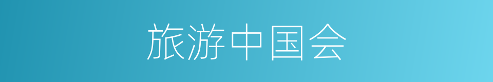 旅游中国会的同义词