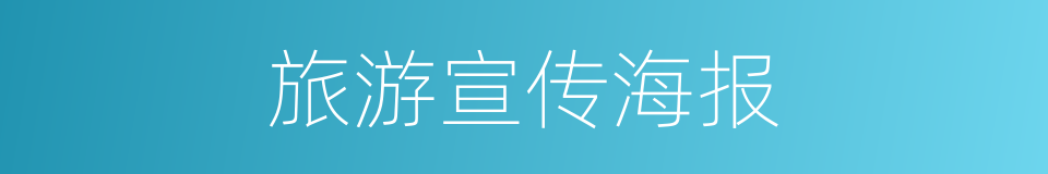 旅游宣传海报的同义词