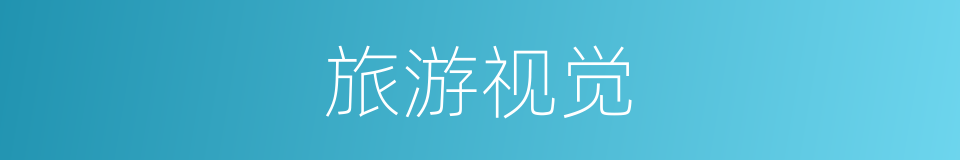 旅游视觉的同义词