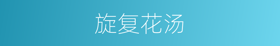 旋复花汤的同义词