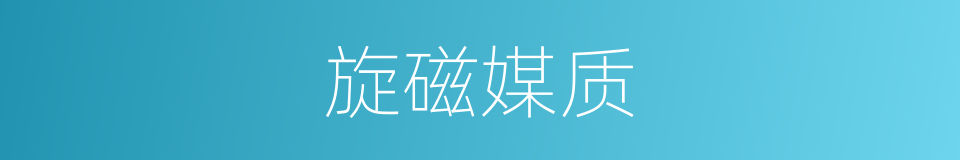 旋磁媒质的同义词
