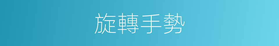旋轉手勢的同義詞