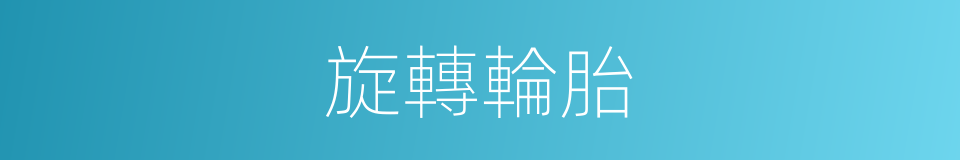 旋轉輪胎的同義詞