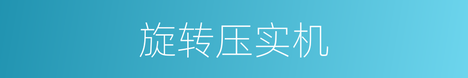 旋转压实机的同义词