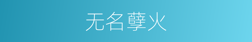 无名孽火的意思