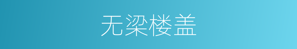 无梁楼盖的同义词