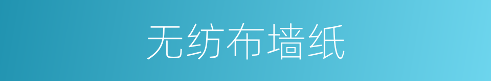 无纺布墙纸的同义词