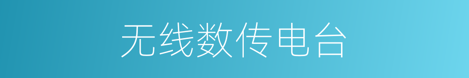 无线数传电台的同义词