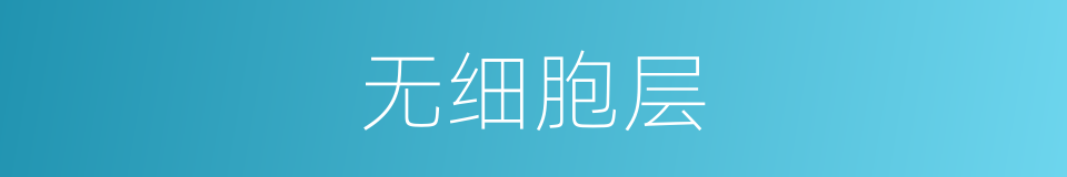 无细胞层的同义词