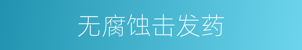 无腐蚀击发药的同义词