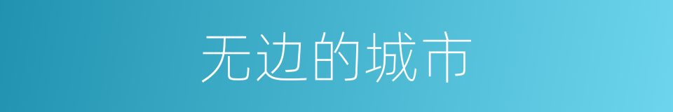 无边的城市的同义词