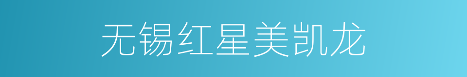 无锡红星美凯龙的同义词