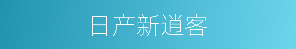 日产新逍客的同义词