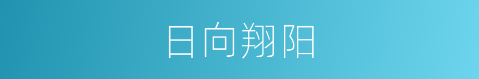 日向翔阳的同义词