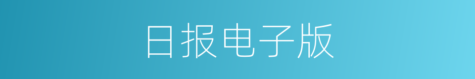 日报电子版的同义词