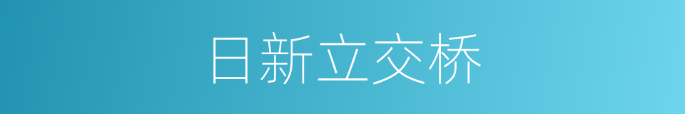 日新立交桥的同义词